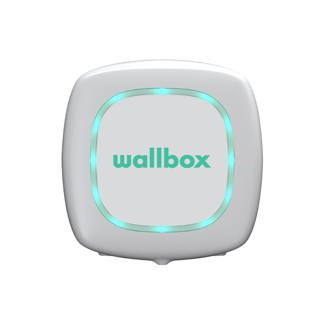 Pack Borne de recharge WALLBOX Pulsar Plus - câble attaché 7m Type 2 - 1,4  à 7,4kW - monophasé - Bluetooth - Wifi - WallBox - Carplug