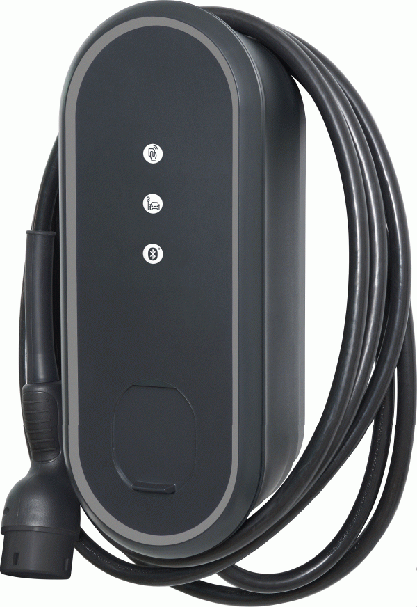The EV Charger Shop - Innogy eBox 3.0 Professional EV charger with cable version in Black